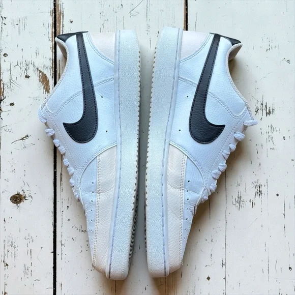 Nike Court Vision Low White/Pink/Black Sneakers Women’s Size 9.5 Leather - Picture 4 of 11